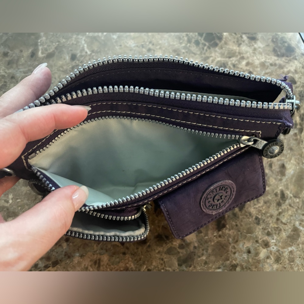 Kipling Dark Purple Clutch Wallet - Picture 9 of 12